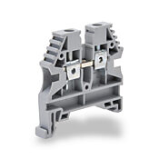 Винтовая одноуровневая проходная клеммная колодка: 100 шт/уп, серые, 26-10 AWG (PN# KN-T10GRY)