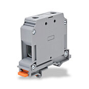 Винтовая одноуровневая проходная клеммная колодка: 25 шт/уп, серые, 6-1/0 AWG (PN# KN-T1/0GRY)