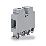 Винтовая одноуровневая проходная клеммная колодка: 40 шт/уп, серые, 12-2 AWG (PN# KN-T2GRY)