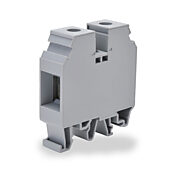 Винтовая одноуровневая проходная клеммная колодка: 10 шт/уп, серые, 12-2 AWG (PN# KN-T2GRY-10)