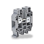 Винтовая одноуровневая проходная клеммная колодка: 50 шт/уп, серые, 12-4 AWG (PN# KN-T4GRY)