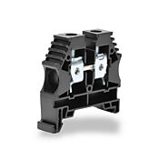 Винтовая одноуровневая проходная клеммная колодка: 100 шт/уп, черные, 16-6 AWG (PN# KN-T6BLK)