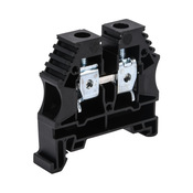 Винтовая одноуровневая проходная клеммная колодка: 50 шт/уп, черные, 16-6 AWG (PN# KN-T6BLK-50)