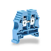 Винтовая одноуровневая проходная клеммная колодка: 100 шт/уп, синяя, 16-6 AWG (PN# KN-T6BLU)