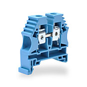 Винтовая одноуровневая проходная клеммная колодка: 25 шт/уп, синие, 16-6 AWG (PN# KN-T6BLU-25)