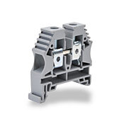 Винтовая одноуровневая проходная клеммная колодка: 100 шт/уп, серые, 16-6 AWG (PN# KN-T6GRY)