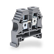 Винтовая одноуровневая проходная клеммная колодка: 25 шт/уп, серые, 16-6 AWG (PN# KN-T6GRY-25)