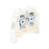 Винтовая одноуровневая проходная клеммная колодка: 50 шт/уп, белые, 16-6 AWG (PN# KN-T6WHT-50)