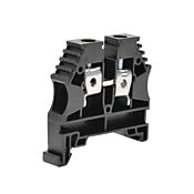 Винтовая одноуровневая проходная клеммная колодка: 25 шт/уп, черные, 26-8 AWG (PN# KN-T8BLK-25)