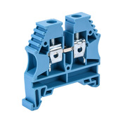 Винтовая одноуровневая проходная клеммная колодка: 60 шт/уп, синяя, 26-8 AWG (PN# KN-T8BLU-60)