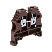 Винтовая одноуровневая проходная клеммная колодка: 60 шт/уп, коричневые, 26-8 AWG (PN# KN-T8BRN-60)