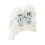 Винтовая одноуровневая проходная клеммная колодка: 20 шт/уп, белые, 26-8 AWG (PN# KN-T8WHT-20)