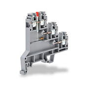 Винтовая трехуровневая клеммная колодка датчика: 20 шт/уп, серые, 24-12 AWG (PN# KN-TL14SLP)