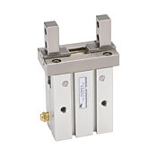 Параллельный пневматический захват: ход 14 мм, боковая рукоятка (PN# KP25MSA-M)