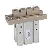 Параллельный пневматический захват: ход 22 мм, торцевой захват (артикул № KP32MD-MB)