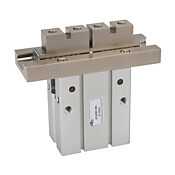 Параллельный пневматический захват: ход 30 мм, торцевой захват (артикул № KP40MD-MB)