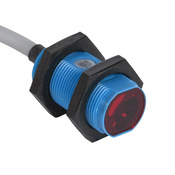 Трубчатый фотодатчик: диапазон 0–30 м, излучатель на пересечение луча (PN# LLR-M18PA-NMK-400)