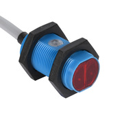 Трубчатый фотодатчик: диапазон 0,02–7 м, поляризованный световозвращающий (PN# LRR-M18PA-NMK-101)