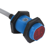 Трубчатый фотодатчик: диапазон 0,02–7 м, поляризованный световозвращающий (PN# LRR-M18PA-NMK-603)