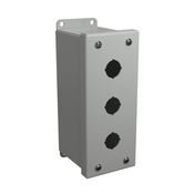 Корпус кнопки: 7 x 3 x 4 дюйма, настенное крепление, углеродистая сталь (PN# MPB3LG)