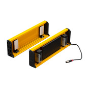 Пара кронштейнов приглушения L-типа: пара активный/пассивный, для световых завес ReeR Safegate (PN# MZ-L2XP-TRX)