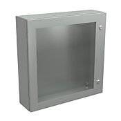 Корпус: 24 x 24 x 6 дюймов, настенное крепление, углеродистая сталь (PN# N412242406WCLG)