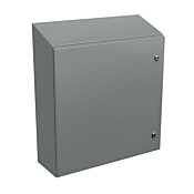 Корпус: 24 x 24 x 8 дюймов, настенное крепление, углеродистая сталь (PN# N412242408CST)