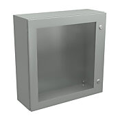 Корпус: 24 x 24 x 8 дюймов, настенное крепление, углеродистая сталь (PN# N412242408WCLG)