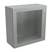 Корпус: 24 x 24 x 10 дюймов, настенное крепление, углеродистая сталь (PN# N412242410WCLG)