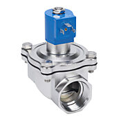 Электромагнитный клапан GC Valves для питьевой воды: 2-ходовой (2-ходовой), корпус из нержавеющей стали 316 (PN# NS201YF02C7HJ2)
