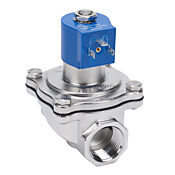 Электромагнитный клапан GC Valves для питьевой воды: 2-ходовой (2-ходовой), корпус из нержавеющей стали 316 (PN# NS211YF02C7FG9)