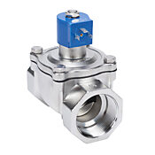 Электромагнитный клапан GC Valves для питьевой воды: 2-ходовой (2-ходовой), корпус из нержавеющей стали 316 (PN# NS211YF02C7JJ2)