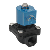 Электромагнитный клапан для питьевой воды GC Valves: 2-портовый (2-ходовой), корпус из нейлона 6 (PN# NS211YF24CPDG4)