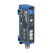 Волоконный усилитель: 1-канальный, обучаемый, NPN/PNP, 4-контактный M8 Q/D (PN# OPT2040)