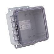 Корпус: 6 x 6 x 3 дюйма, настенное крепление, поликарбонат (PN# P6063C)