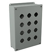 Корпус кнопки: 12 x 9 x 3 дюйма, настенное крепление, углеродистая сталь (PN# PB12)