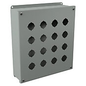 Корпус кнопки: 12 x 11 x 3 дюйма, настенное крепление, углеродистая сталь (PN# PB16)