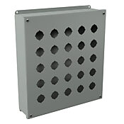 Корпус кнопки: 14 x 13 x 3 дюйма, настенное крепление, углеродистая сталь (PN# PB25)