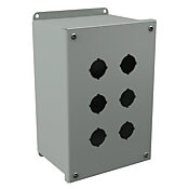 Корпус кнопки: 10 x 6 x 5 дюймов, настенное крепление, углеродистая сталь (PN# PBXD6)