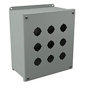 Корпус кнопки: 10 x 9 x 5 дюймов, настенное крепление, углеродистая сталь (PN# PBXD9)