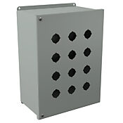 Корпус кнопки: 14 x 10 x 6 дюймов, настенное крепление, углеродистая сталь (PN# PBYX12)