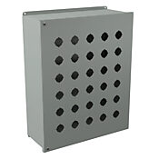 Корпус кнопки: 19 x 15 x 6 дюймов, настенное крепление, углеродистая сталь (PN # PBYX30)