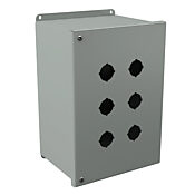 Pushbutton Enclosure: 11 x 8 x 6in, wall mount, carbon steel (PN# PBYX6)