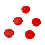 Грибовидная линза оператора: запасная, красная, 5 шт/уп, для кнопок серии GCX1221 или GCX3221 (PN# PL1171PR-5)
