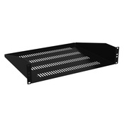 Универсальная полка для стойки Hammond: 2U, ширина стойки 19 дюймов, глубина 14,5 дюймов, грузоподъемность 65 фунтов (PN # RASVL190314BK1)