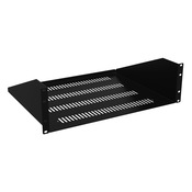 Универсальная полка для стойки Hammond: 3U, ширина стойки 19 дюймов, глубина 14,5 дюймов, грузоподъемность 65 фунтов (PN # RASVL190514BK1)