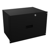 Выдвижной ящик с замком Hammond: 7U, ширина стойки 19 дюймов, глубина 12,25 дюйма (PN# RDRW1901212BK1)
