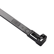 Кабельная стяжка: 100 шт/уп, длина 7,87 дюйма, черная, нейлон (PN# RIA.3.232)