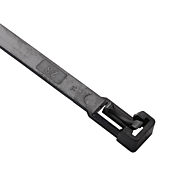 Кабельная стяжка: 100 шт/уп, длина 11,02 дюйма, черная, нейлоновая (PN# RIA.3.233)