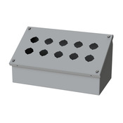 Кнопочная консоль: 7 x 13 x 7 дюймов, настенное крепление, углеродистая сталь (PN# SCE-10PBA)